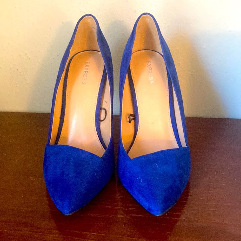 Royal blue Express heels.